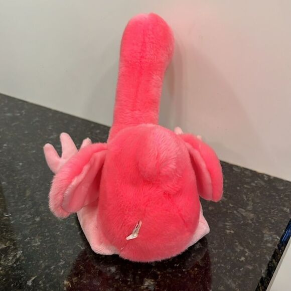 Retired Original TY Beanie Baby 1995 Pinky the Flamingo Style 4072 Buddies Vtg. - Picture 5 of 5